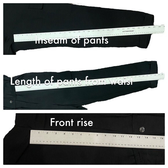 VINCE CAMUTO black jumpsuit romper sz 6 - Picture 6 of 12